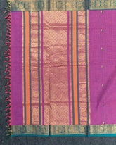 SC3246 - PURE COTTON WITH ZARI BORDER AND MEENA BUTTA